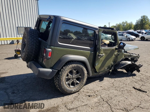 2023 Jeep Wrangler Willys z VIN 1C4HJXAG6PW546281, wystawiony jako Copart lot #74006354 z przebiegiem 21 417 mil mil oraz Szkoda całkowita • Salvage title. Historia ofert i sprzedaży dostępna na DreamBid. Obrazek 3.