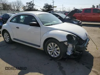 2015 Volkswagen Beetle Fleet Edition with VIN 3VWF17AT9FM623581, listed as a Copart auction lot 48771895 with 89,835 mi miles and Salvage Title. Bid and sale history available at DreamBid. Image 4.
