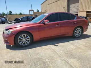 2014 Infiniti Q50 Premium z VIN JN1BV7AP0EM684226, wystawiony jako Copart lot #54839755 z przebiegiem 159 356 mil mil oraz Szkody całkowita. Historia ofert i sprzedaży dostępna na DreamBid. Obrazek 1.