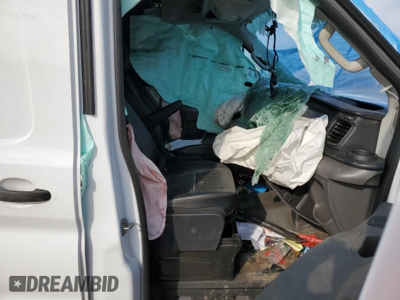 2023 Ford Transit Cargo with VIN 1FTBR1C86PKA83003, listed as a Copart auction lot 51015344 with Not Provided miles and Salvage Title. Bid and sale history available at DreamBid. Image 7.