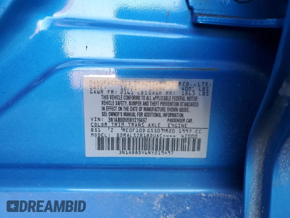 2022 Nissan Sentra SR with VIN 3N1AB8DV6NY219497, listed as a Copart auction lot 43077245 with Not Provided miles and Salvage Title. Bid and sale history available at carsss.com. Image 13.