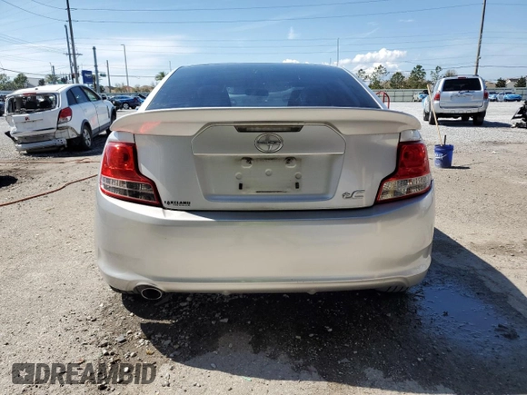 2011 Scion tC with VIN JTKJF5C74B3010047, listed as a Copart auction lot 47317555 with 125,659 mi miles and Salvage Title. Bid and sale history available at carsss.com. Image 6.