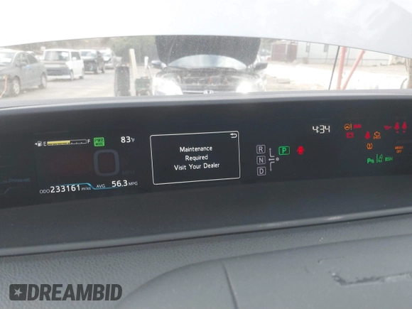 2017 Toyota Prius Plus with VIN JTDKARFP6H3039054, listed as a IAAI auction lot 41665195 with 233,161 mi miles and . Bid and sale history available at DreamBid. Image 7.