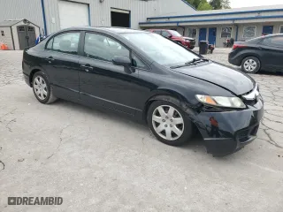 2009 Honda Civic Sdn LX with VIN 19XFA16559E050347, listed as a Copart auction lot 72923904 with 125,600 mi miles and Salvage Title. Bid and sale history available at carsss.com. Image 4.
