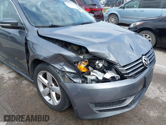 2013 Volkswagen Passat SE with VIN 1VWBH7A31DC084351, listed as a IAAI auction lot 42014167 with 187,959 mi miles and . Bid and sale history available at DreamBid. Image 6.