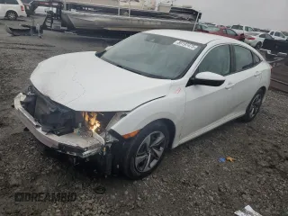 2019 Honda Civic Sedan LX with VIN 19XFC2F64KE018889, listed as a Copart auction lot 89197475 with 148,885 mi miles and Salvage Title. Bid and sale history available at carsss.com. Image 1.