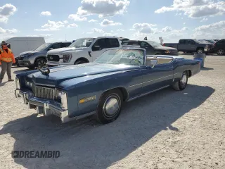 1975 Cadillac Eldorado z VIN 6L67S5Q400471, wystawiony jako Copart lot #74758924 z przebiegiem Nie podano mil oraz Szkoda całkowita • Salvage title. Historia ofert i sprzedaży dostępna na DreamBid. Obrazek 1.