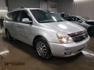 2012 Kia Sedona EX with VIN KNDMH4C7XC6483296, listed as a Copart auction lot 76624984 with 203,980 mi miles and Salvage Title. Bid and sale history available at carsss.com. Image 4.