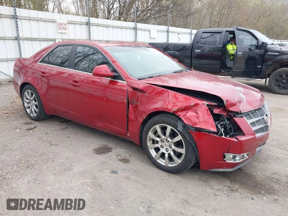 2008 Cadillac CTS RWD w/1SA with VIN 1G6DF577880150615, listed as a IAAI auction lot 42071662 with 115,304 mi miles. Bid and sale history available at carsss.com. Image 1.
