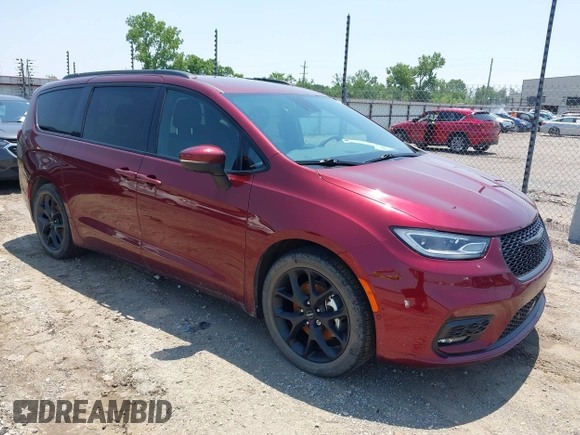 2023 Chrysler Pacifica Touring L with VIN 2C4RC1BG7PR513017, listed as a IAAI auction lot 42441272 with 23,310 mi miles and . Bid and sale history available at DreamBid. Image 1.