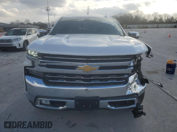 2019 Chevrolet Silverado 1500 LTZ with VIN 1GCUYGEDXKZ163879, listed as a Copart auction lot 42120705 with 52,641 mi miles and Salvage Title. Bid and sale history available at DreamBid. Image 5.