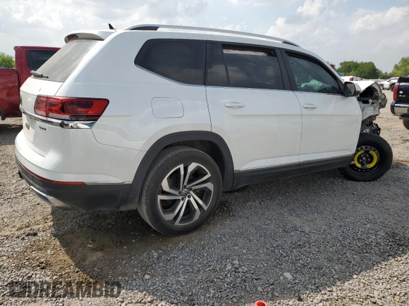 2023 Volkswagen Atlas SEL with VIN 1V2BR2CAXPC515819, listed as a Copart auction lot 50666225 with 43,872 mi miles and Salvage title. Bid and sale history available at DreamBid. Image 3.