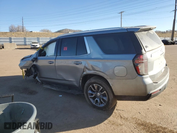 2023 Chevrolet Tahoe LT with VIN 1GNSKNKD9PR248468, listed as a Copart auction lot 44017035 with Not provided miles and Salvage title. Bid and sale history available at DreamBid. Image 2.
