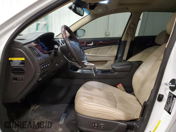 2011 Hyundai Equus Signature with VIN KMHGH4JF5BU041779, listed as a Copart auction lot 42225125 with 100,403 mi miles and Salvage title. Bid and sale history available at DreamBid. Image 7.