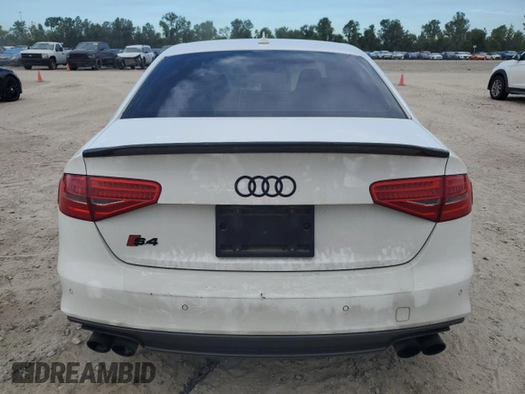 2015 Audi S4 Prestige with VIN WAUKGAFLXFA009493, listed as a Copart auction lot 69283674 with 96,559 mi miles and Salvage Title. Bid and sale history available at carsss.com. Image 6.
