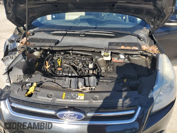 2014 Ford Escape Titanium with VIN 1FMCU0JX4EUA42499, listed as a Copart auction lot 87951075 with 108,358 mi miles and Salvage Title. Bid and sale history available at carsss.com. Image 12.