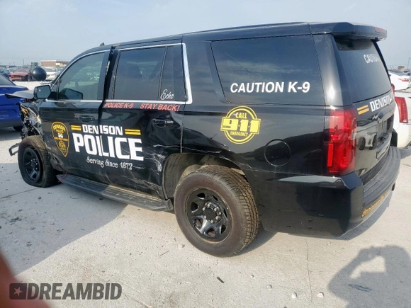 2020 Chevrolet Tahoe Commercial with VIN 1GNLCDEC7LR298228, listed as a Copart auction lot 57065475 with Not provided miles and Salvage title. Bid and sale history available at DreamBid. Image 2.