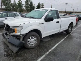 2019 Ford F-150 XL with VIN 1FTMF1CB6KKF18849, listed as a Copart auction lot 43764675 with 101,994 mi miles and Salvage Title. Bid and sale history available at carsss.com. Image 1.