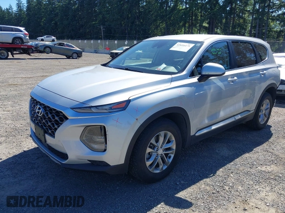 2019 Hyundai Santa Fe SE with VIN 5NMS2CAD9KH122140, listed as a IAAI auction lot 42616171 with 50,794 mi miles and . Bid and sale history available at DreamBid. Image 18.