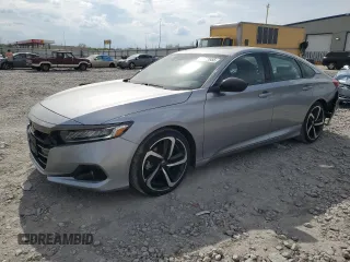 2021 Honda Accord Sport z VIN 1HGCV2F34MA004730, wystawiony jako Copart lot #54352655 z przebiegiem 44 412 mil mil oraz Szkoda całkowita • Salvage title. Historia ofert i sprzedaży dostępna na DreamBid. Obrazek 1.