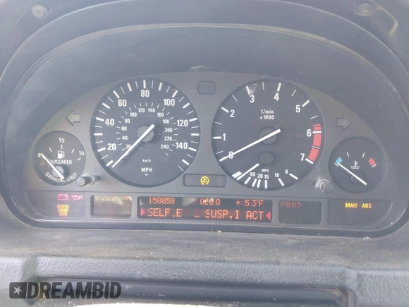 2001 BMW X5 4.4i with VIN WBAFB33581LH23527, listed as a IAAI auction lot 41851365 with 158,858 mi miles. Bid and sale history available at carsss.com. Image 7.