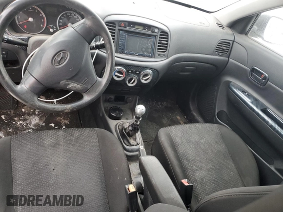 2010 Hyundai Accent L with VIN KMHCN3BC2AU166579, listed as a Copart auction lot 45977305 with 326,884 mi miles and Salvage Title. Bid and sale history available at carsss.com. Image 8.