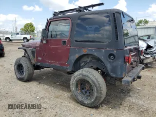 2002 Jeep Wrangler X with VIN 1J4FA39SX2P732881, listed as a Copart auction lot 64451185 with Not provided miles and Clean title. Bid and sale history available at DreamBid. Image 2.