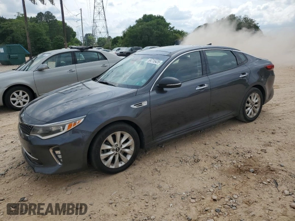 2018 Kia Optima LX with VIN 5XXGT4L33JG210174, listed as a Copart auction lot 54715425 with 150,023 mi miles and Salvage title. Bid and sale history available at DreamBid. Image 1.