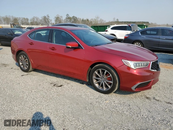 2020 Acura TLX with VIN 19UUB1F32LA015781, listed as a Copart auction lot 50972415 with 40,363 mi miles and Salvage Title. Bid and sale history available at carsss.com. Image 4.