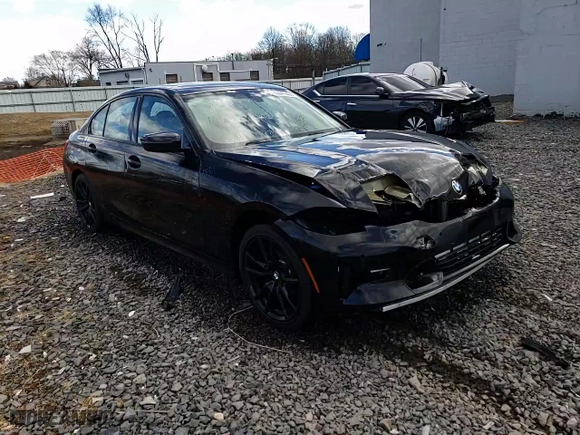 2020 BMW 3 Series 330i xDrive with VIN WBA5R7C0XLFH54654, listed as a Copart auction lot 43041405 with 37,766 mi miles and Salvage Title. Bid and sale history available at carsss.com. Image 14.