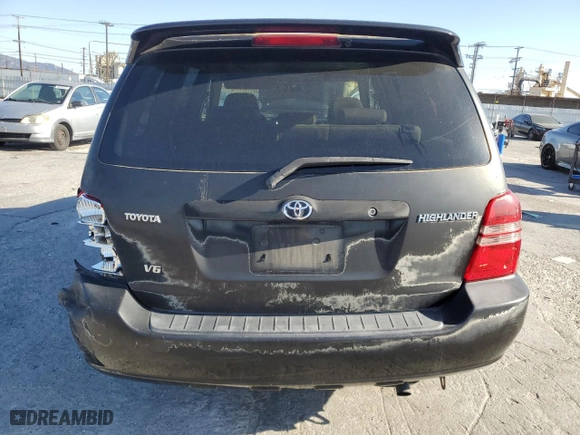 2001 Toyota Highlander with VIN JTEGF21AX10013948, listed as a Copart auction lot 46531415 with 198,072 mi miles and Salvage Title. Bid and sale history available at carsss.com. Image 6.