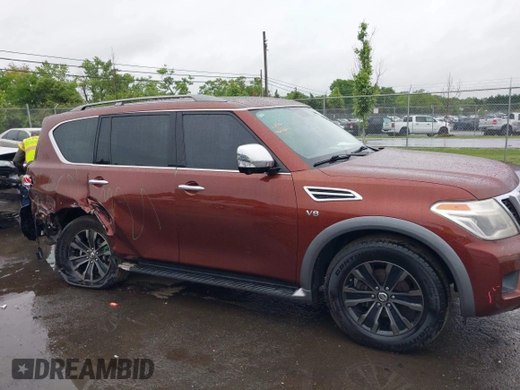 2018 Nissan Armada Platinum with VIN JN8AY2NE6J9731093, listed as a IAAI auction lot 42313252 with 125,617 mi miles and . Bid and sale history available at DreamBid. Image 13.