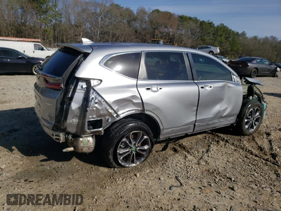 2020 Honda CR-V EX-L with VIN 7FART6H8XLE017703, listed as a Copart auction lot 47798925 with 52,566 mi miles and Salvage title. Bid and sale history available at DreamBid. Image 3.