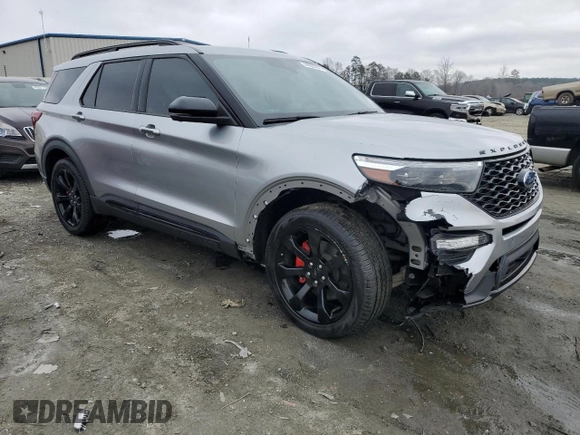 2021 Ford Explorer ST with VIN 1FM5K8GC3MGB27378, listed as a Copart auction lot 44305675 with 67,421 mi miles and Salvage Title. Bid and sale history available at carsss.com. Image 4.