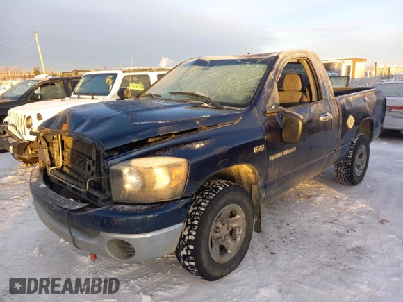 2006 Dodge 1500 SLT with VIN 1D7HU16296J228402, listed as a Copart auction lot 79925124 with 130,440 mi miles and Salvage Title. Bid and sale history available at DreamBid. Image 1.