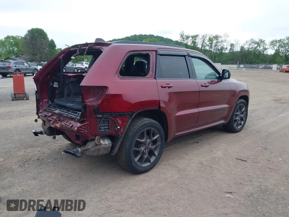 2020 Jeep Grand Cherokee Limited X with VIN 1C4RJFBG3LC359301, listed as a IAAI auction lot 42302151 with 45,058 mi miles and . Bid and sale history available at DreamBid. Image 4.