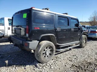 2005 Hummer H2 SUV with VIN 5GRGN23U05H123413, listed as a Copart auction lot 80145634 with 0 mi miles and Salvage Title. Bid and sale history available at carsss.com. Image 3.