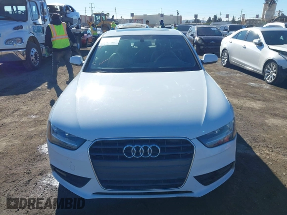 2014 Audi A4 Premium with VIN WAUAFAFL0EN004342, listed as a IAAI auction lot 41233660 with 120,191 mi miles. Bid and sale history available at carsss.com. Image 12.