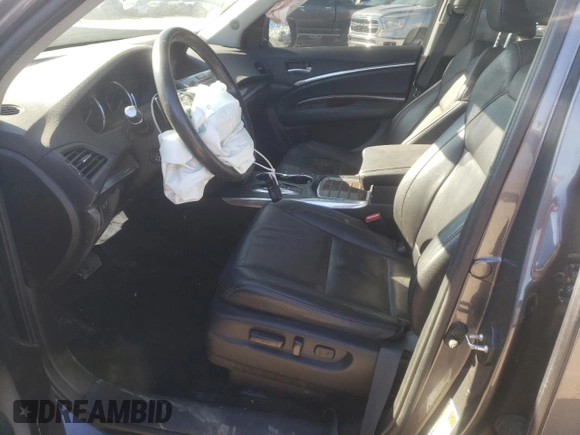 2017 Acura MDX with VIN 5FRYD4H32HB019318, listed as a Copart auction lot 44081373 with 0 mi miles. Bid and sale history available at carsss.com. Image 7.
