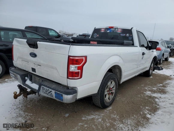 2019 Ford F-150 XL with VIN 1FTMF1C59KKD08336, listed as a Copart auction lot 89104555 with 0 mi miles and Salvage Title. Bid and sale history available at carsss.com. Image 3.