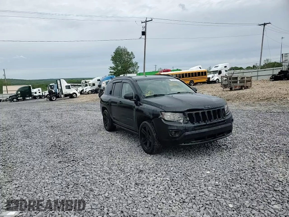 2016 Jeep Compass Sport with VIN 1C4NJDBBXGD598240, listed as a Copart auction lot 57887495 with 152,932 mi miles and Salvage title. Bid and sale history available at DreamBid. Image 15.