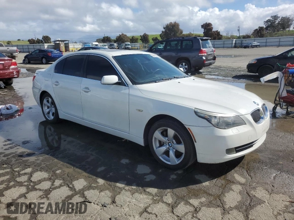 2008 BMW 5 Series 528i with VIN WBANU53538C111924, listed as a Copart auction lot 49463335 with 121,059 mi miles and Salvage Title. Bid and sale history available at carsss.com. Image 4.