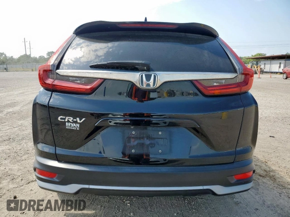 2020 Honda CR-V EX with VIN 5J6RW1H55LA019616, listed as a Copart auction lot 58242425 with 100,787 mi miles and Salvage title. Bid and sale history available at DreamBid. Image 6.
