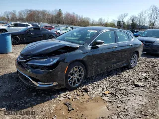 2015 Chrysler 200 C with VIN 1C3CCCEG8FN522564, listed as a Copart auction lot 51076565 with 69,510 mi miles and Salvage Title. Bid and sale history available at carsss.com. Image 1.