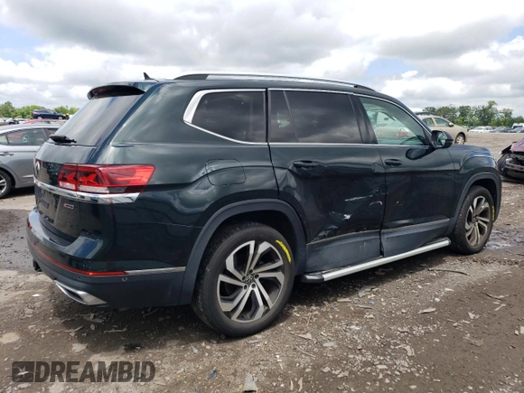 2021 Volkswagen Atlas SEL Premium with VIN 1V2TR2CA8MC516807, listed as a Copart auction lot 56819505 with 65,111 mi miles and Salvage title. Bid and sale history available at DreamBid. Image 3.