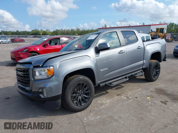2021 GMC Canyon 2WD Elevation with VIN 1GTG5CEN6M1293098, listed as a IAAI auction lot 41477792 with 48,252 mi miles. Bid and sale history available at carsss.com. Image 2.