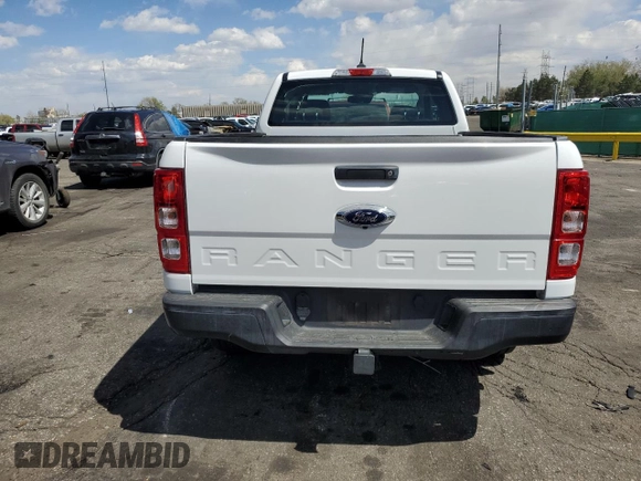 2020 Ford Ranger XL with VIN 1FTER1FH7LLA08727, listed as a Copart auction lot 53996225 with 26,131 mi miles and Salvage Title. Bid and sale history available at DreamBid. Image 6.