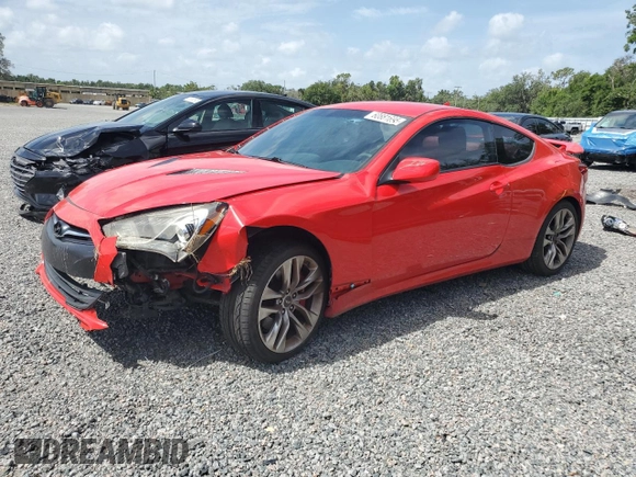 2013 Hyundai Genesis Coupe R-Spec z VIN KMHHU6KJ9DU097094, wystawiony jako Copart lot #60881695 z przebiegiem 88 542 mil mil oraz Szkoda całkowita • Salvage title. Historia ofert i sprzedaży dostępna na DreamBid. Obrazek 1.