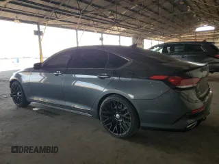 2019 Genesis G80 3.8L with VIN KMTFN4JE2KU321466, listed as a Copart auction lot 44622055 with 94,026 mi miles and Salvage title. Bid and sale history available at DreamBid. Image 2.