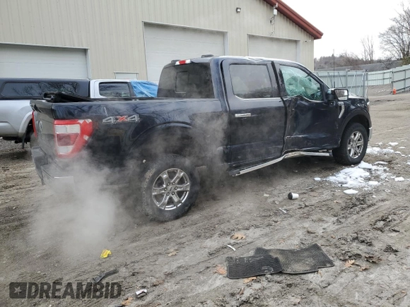 2022 Ford F-150 XL with VIN 1FTFW1E80NFA56814, listed as a Copart auction lot 84851974 with 69,933 mi miles and Salvage Title. Bid and sale history available at carsss.com. Image 3.